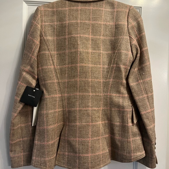 Smythe Virgin Wool Plaid Print Blazer - Picture 7 of 8